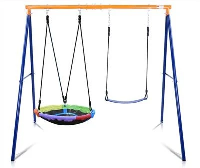 Metal Double Swing Set